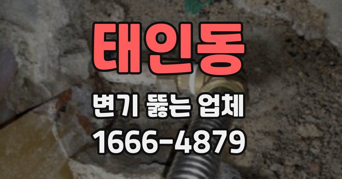 태인동 변기 뚫는 업체