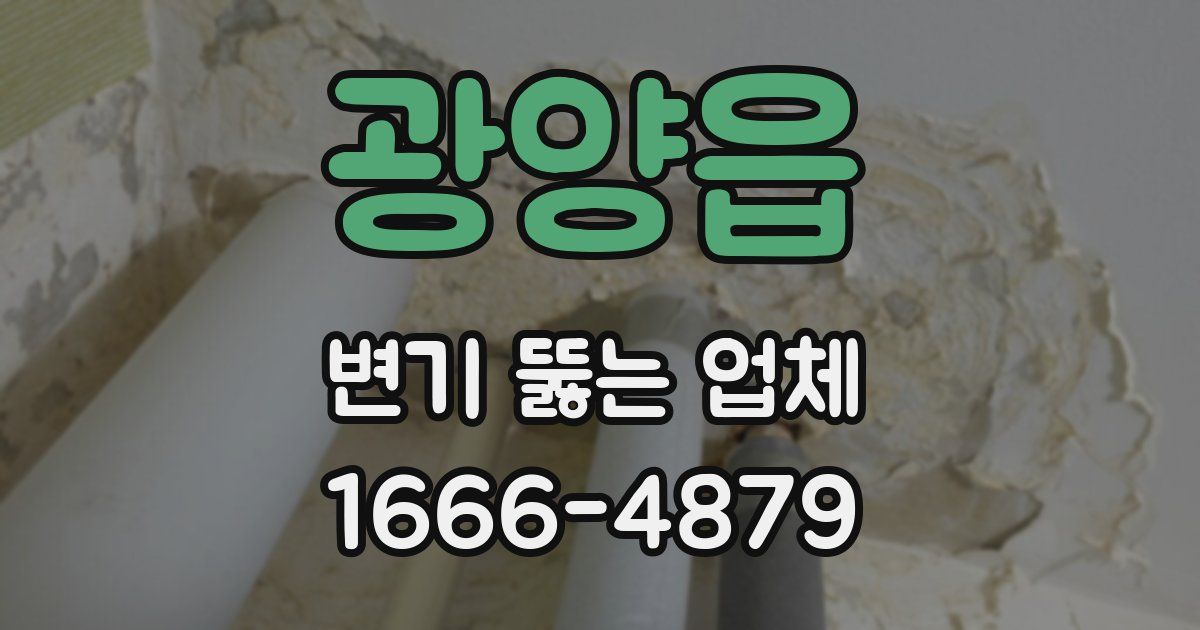 광양읍 변기 뚫는 업체