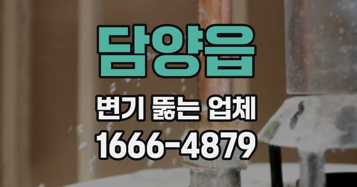 담양읍 변기 뚫는 업체