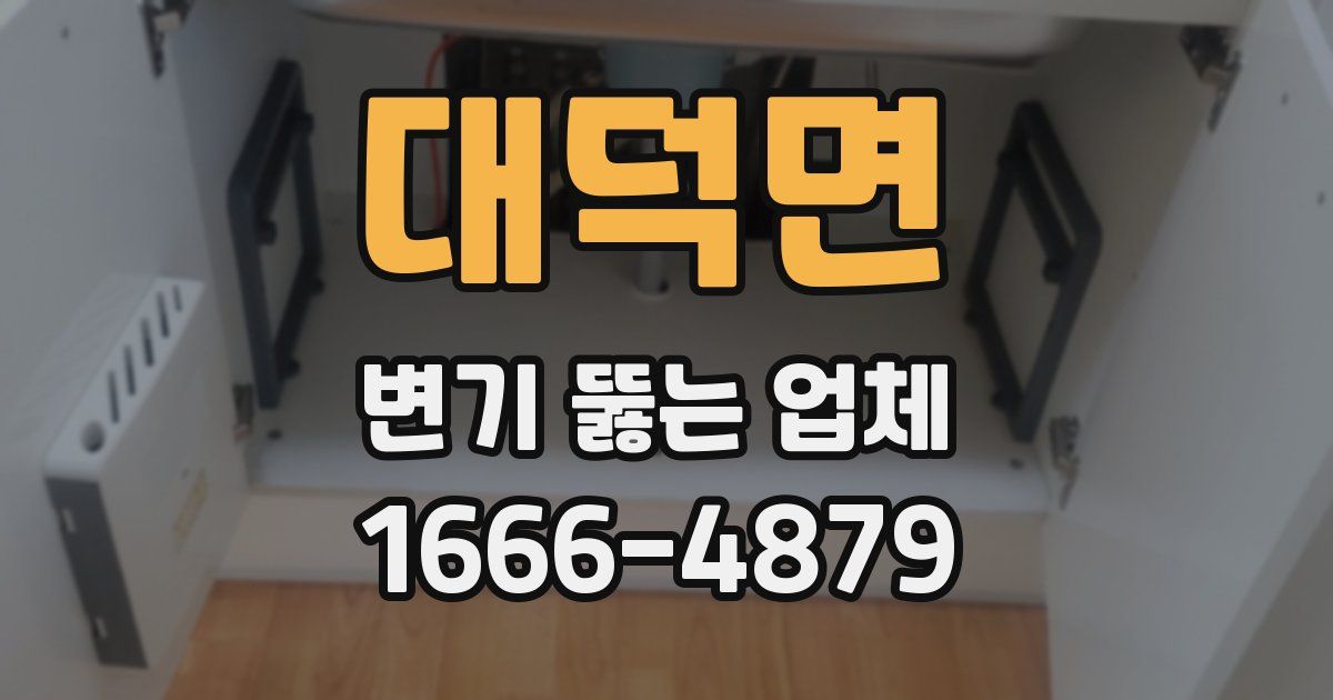 대덕면 변기 뚫는 업체