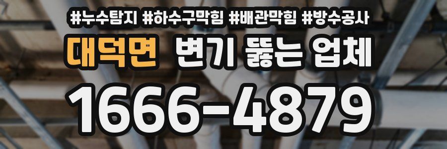 대덕면 변기 뚫는 업체