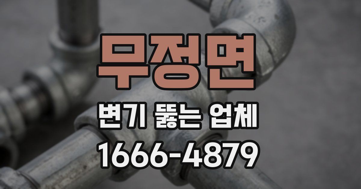 무정면 변기 뚫는 업체