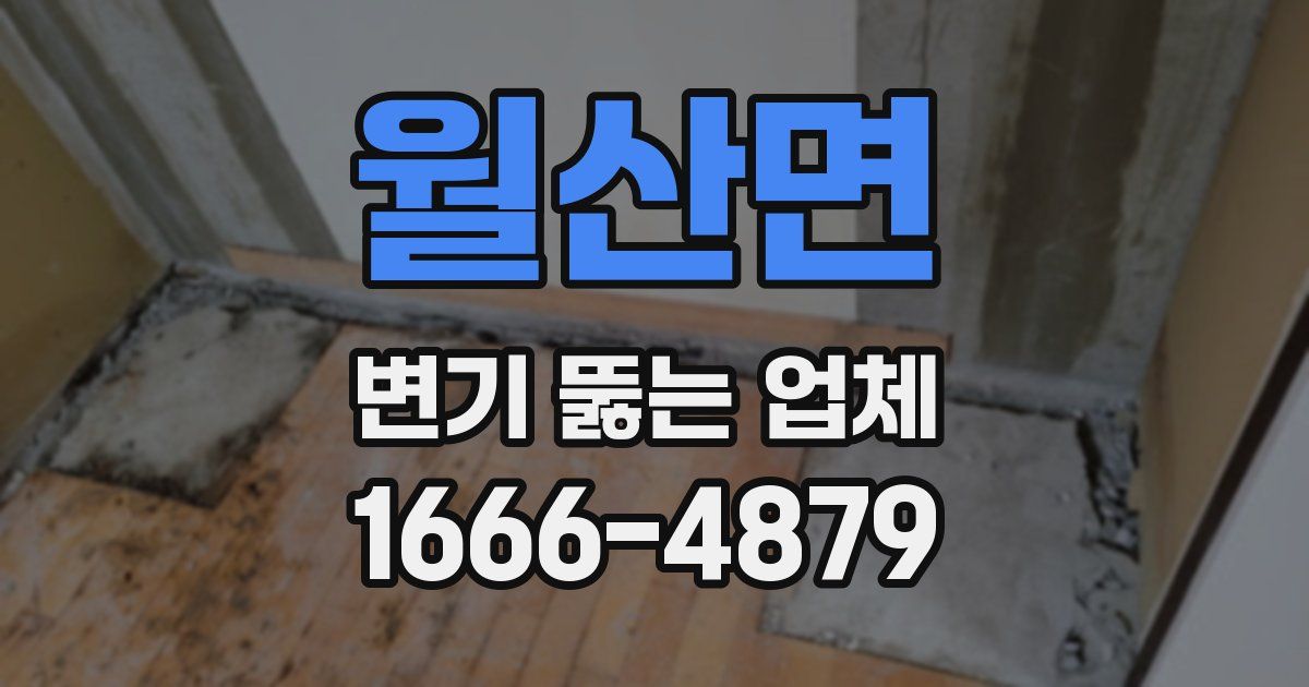 월산면 변기 뚫는 업체