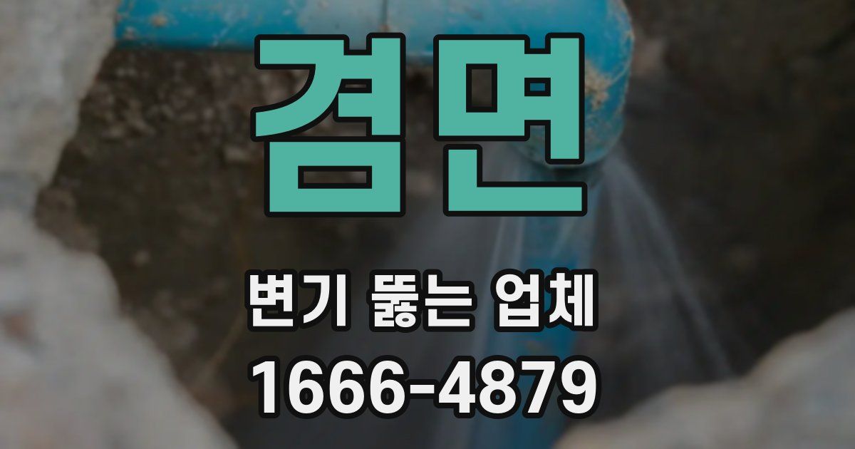 겸면 변기 뚫는 업체