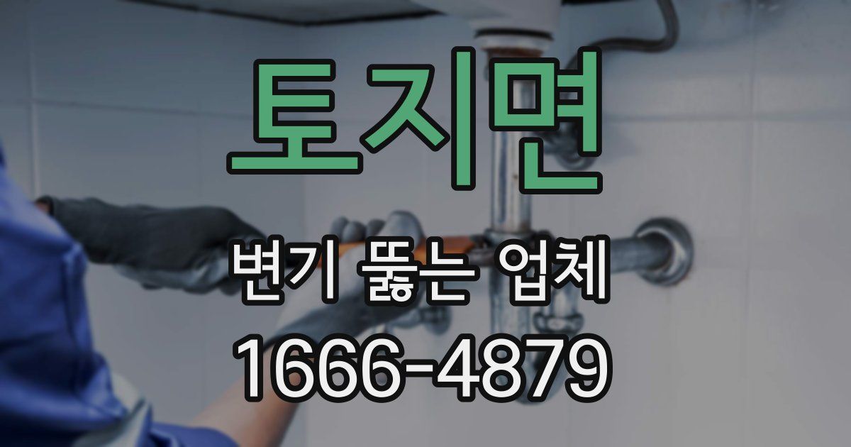 토지면 변기 뚫는 업체