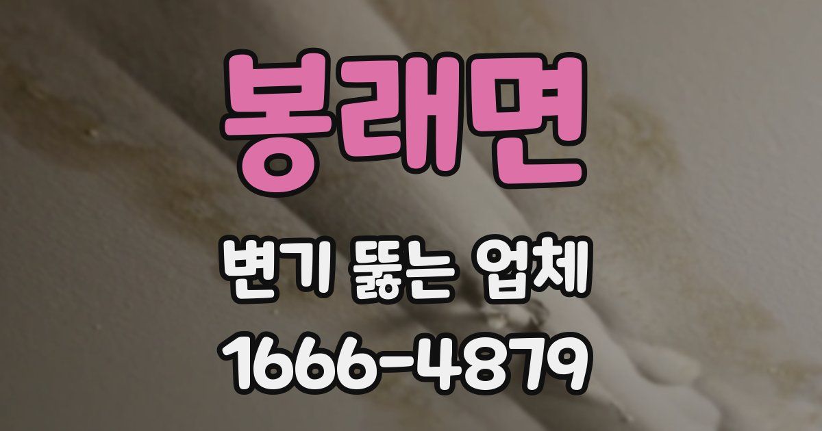 봉래면 변기 뚫는 업체