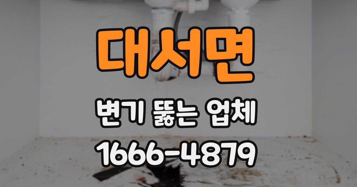 대서면 변기 뚫는 업체