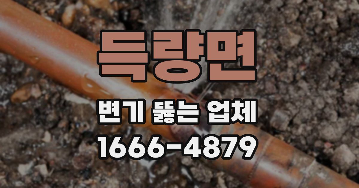 득량면 변기 뚫는 업체
