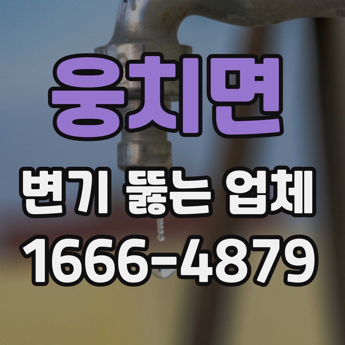 웅치면 변기 뚫는 업체