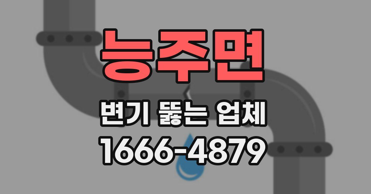 능주면 변기 뚫는 업체