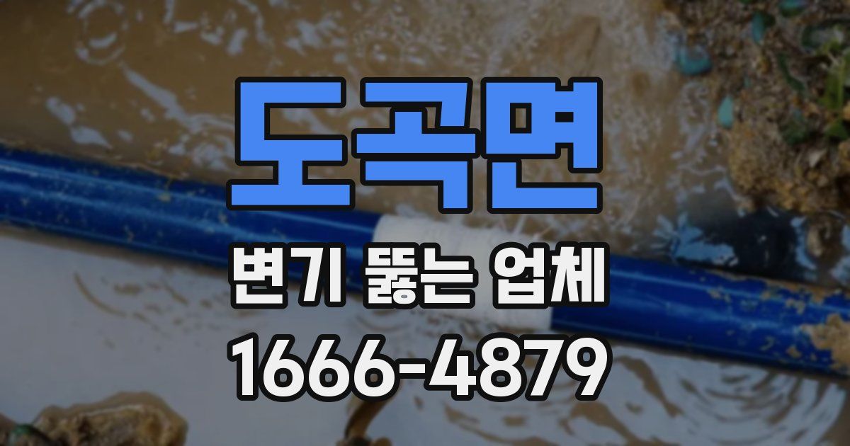 도곡면 변기 뚫는 업체