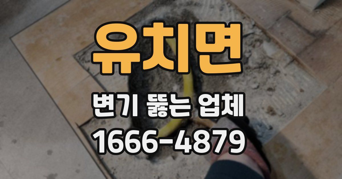 유치면 변기 뚫는 업체