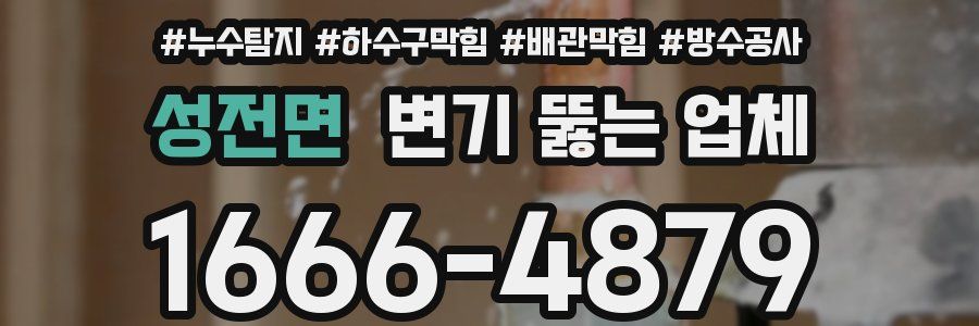 성전면 변기 뚫는 업체
