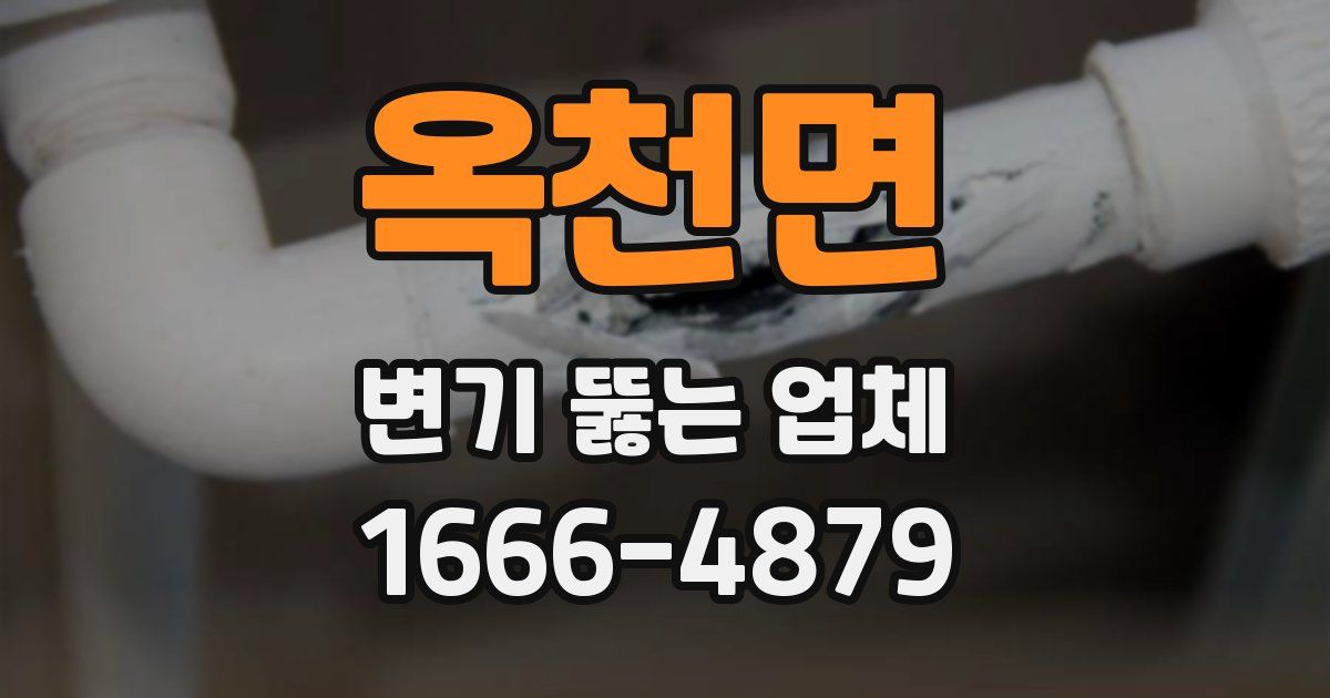 옥천면 변기 뚫는 업체