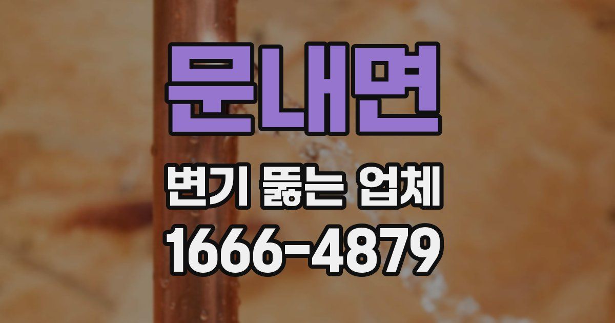 문내면 변기 뚫는 업체