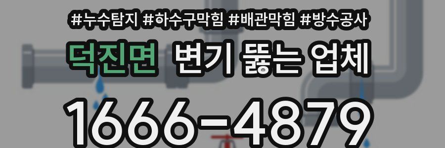 덕진면 변기 뚫는 업체