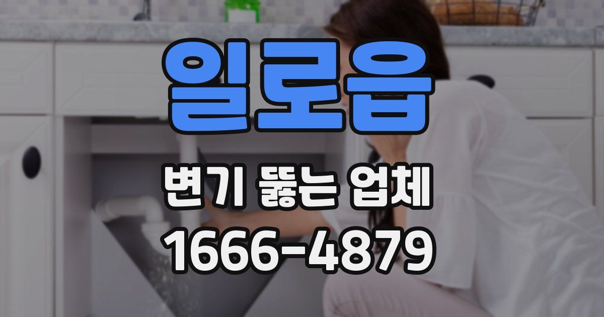 일로읍 변기 뚫는 업체
