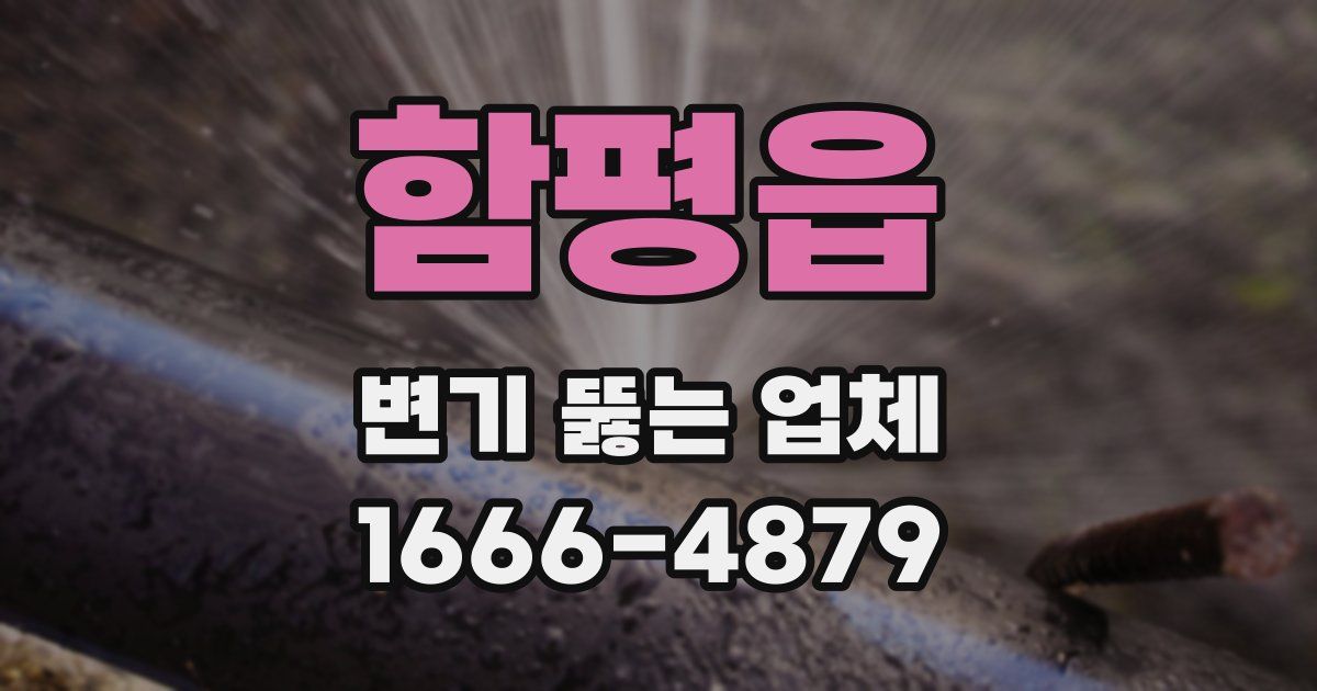 함평읍 변기 뚫는 업체