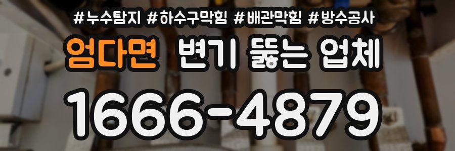 엄다면 변기 뚫는 업체