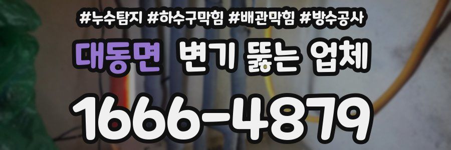 대동면 변기 뚫는 업체