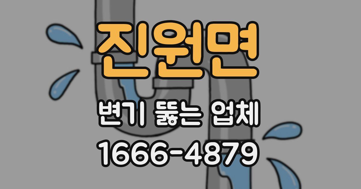 진원면 변기 뚫는 업체