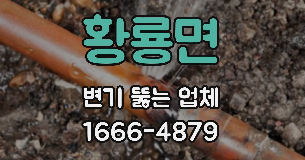 황룡면 변기 뚫는 업체