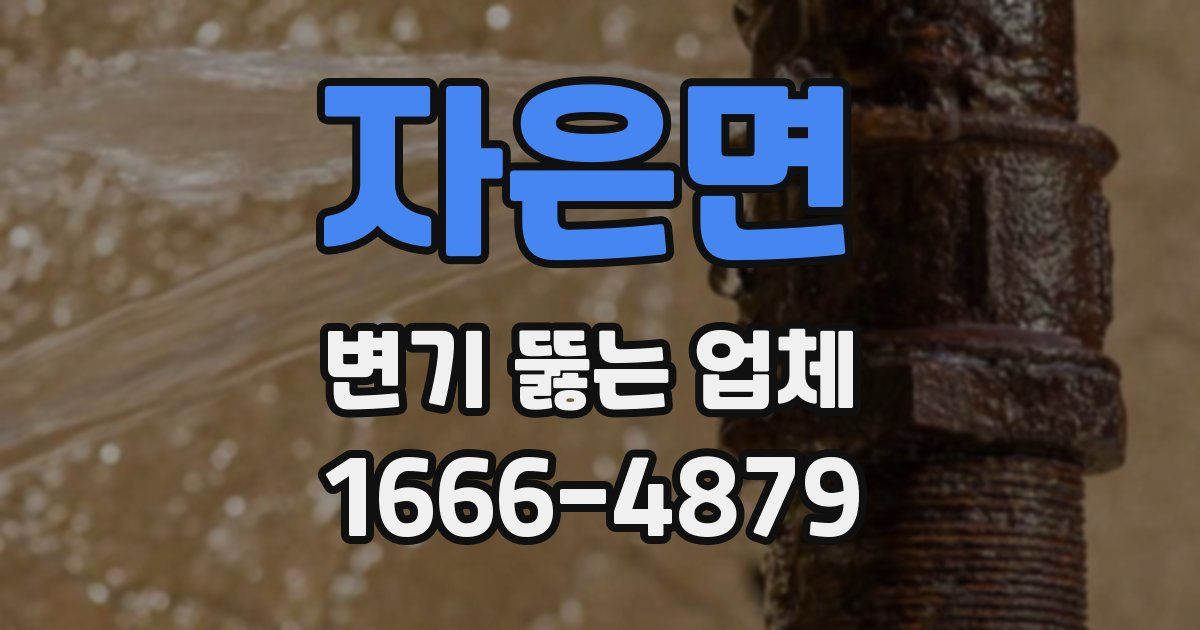 자은면 변기 뚫는 업체