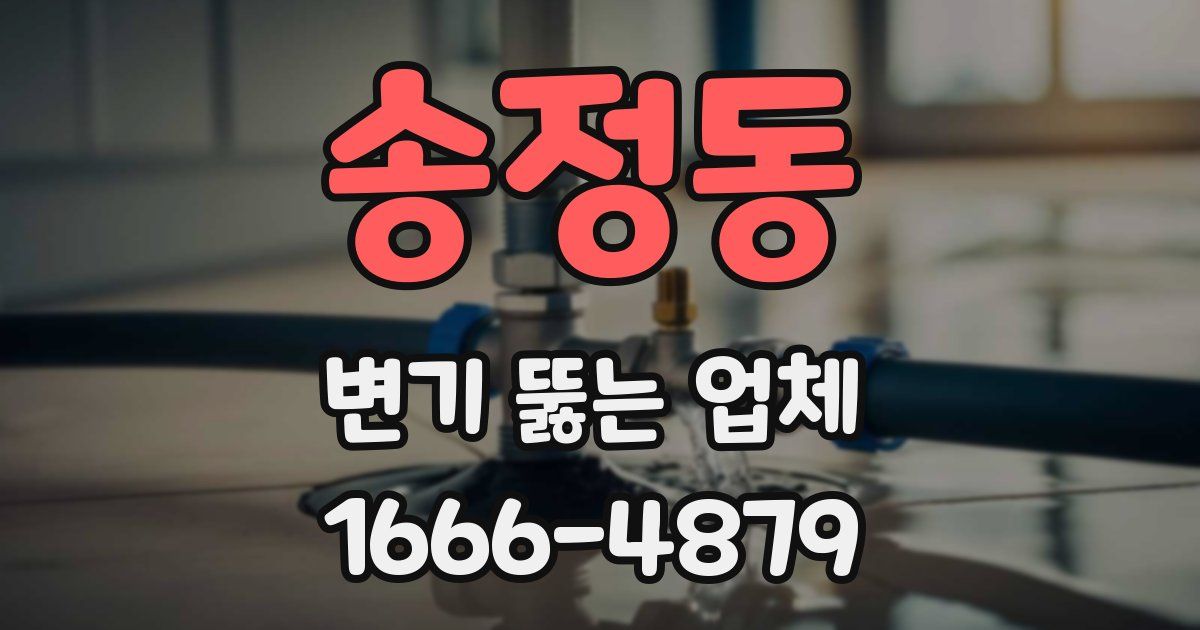 송정동 변기 뚫는 업체