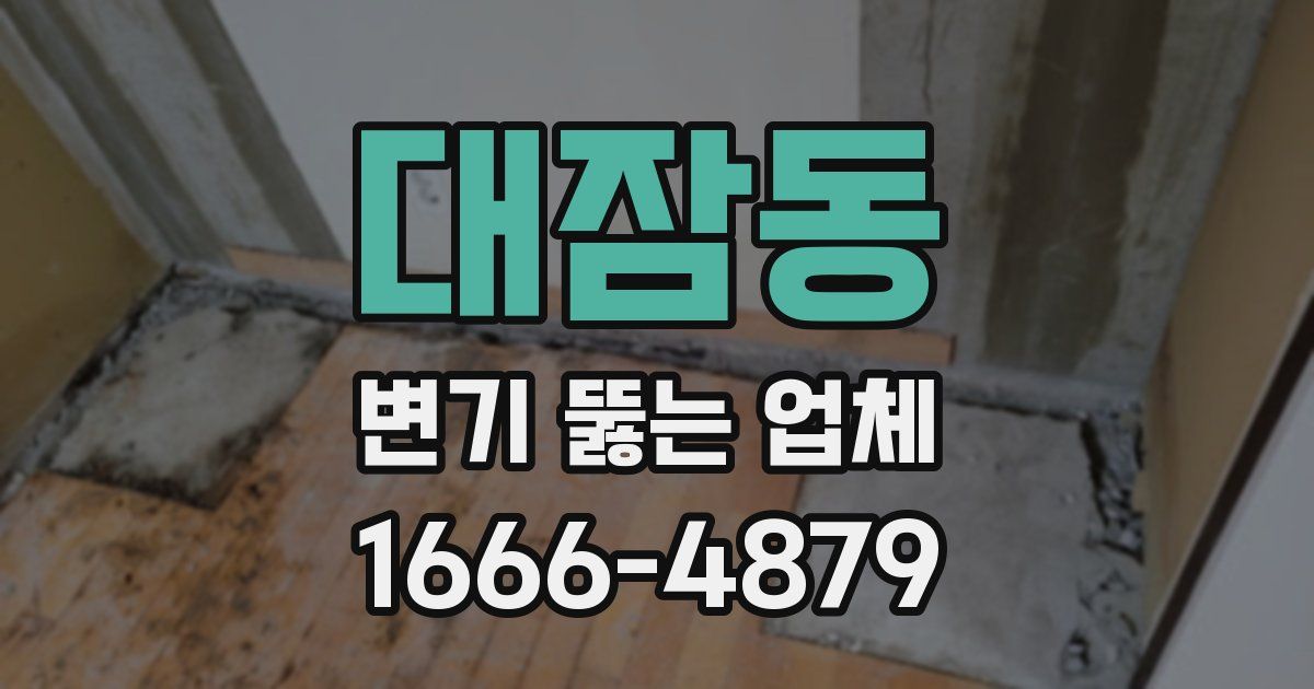 대잠동 변기 뚫는 업체