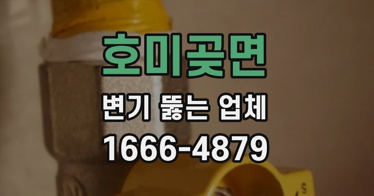 호미곶면 변기 뚫는 업체