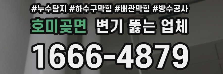 호미곶면 변기 뚫는 업체