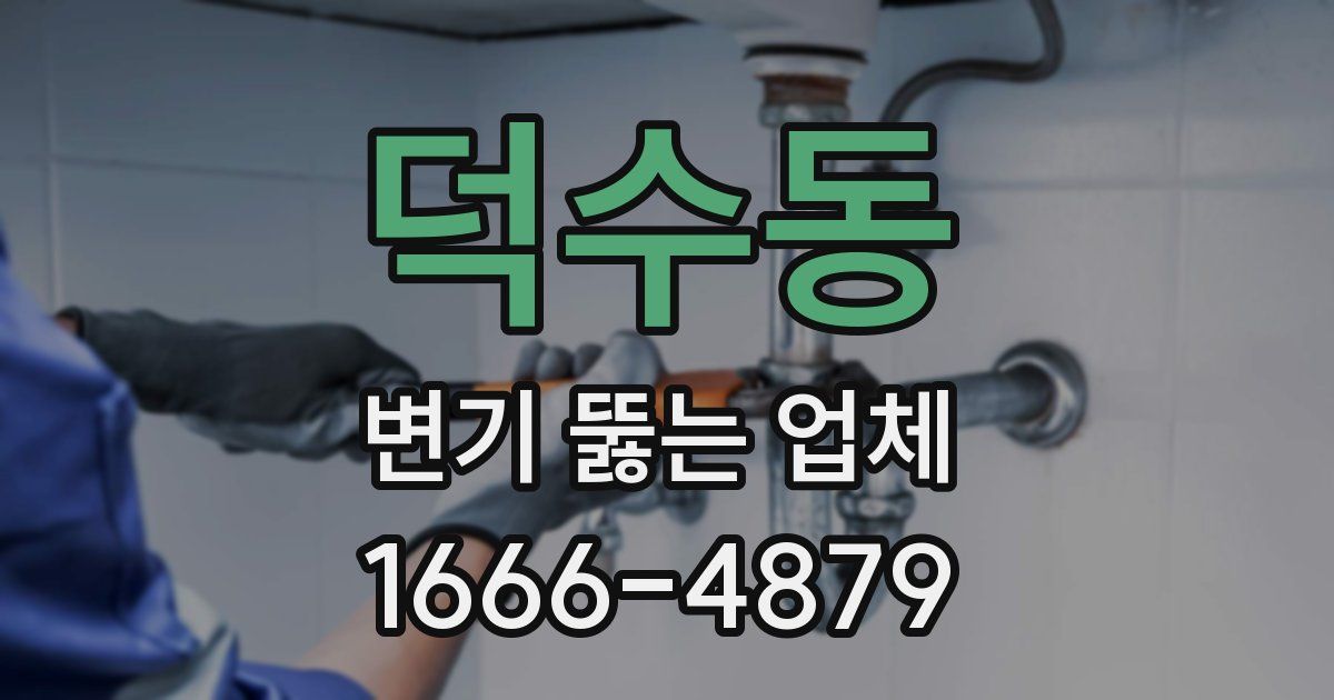 덕수동 변기 뚫는 업체
