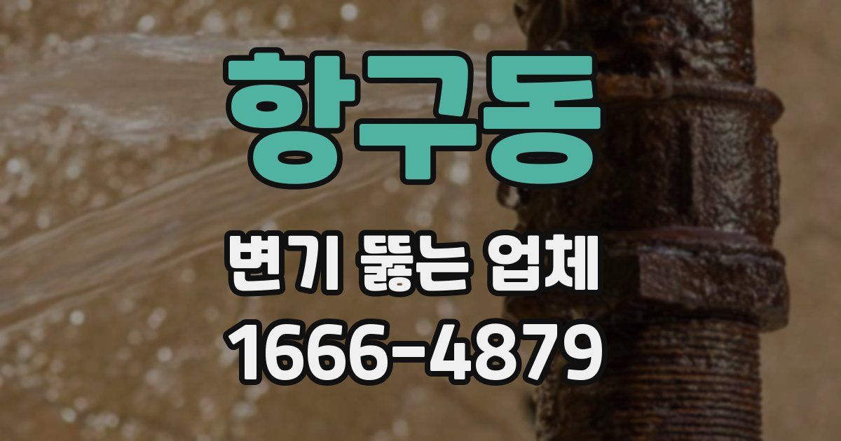 항구동 변기 뚫는 업체