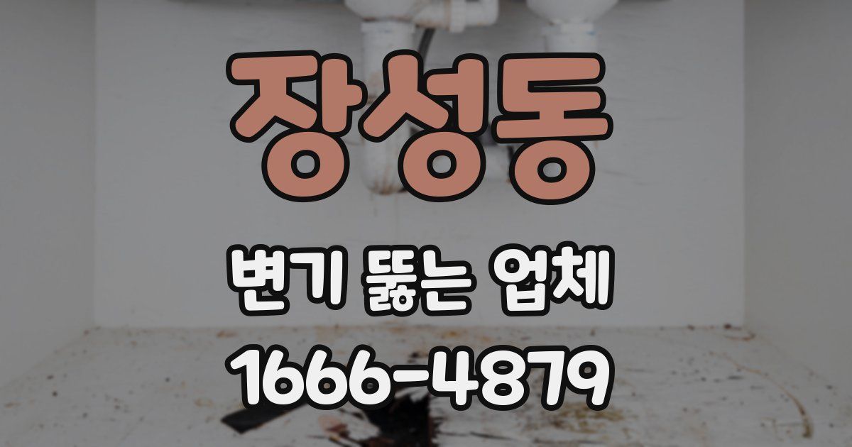장성동 변기 뚫는 업체