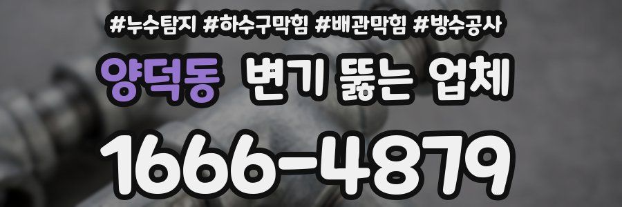 양덕동 변기 뚫는 업체