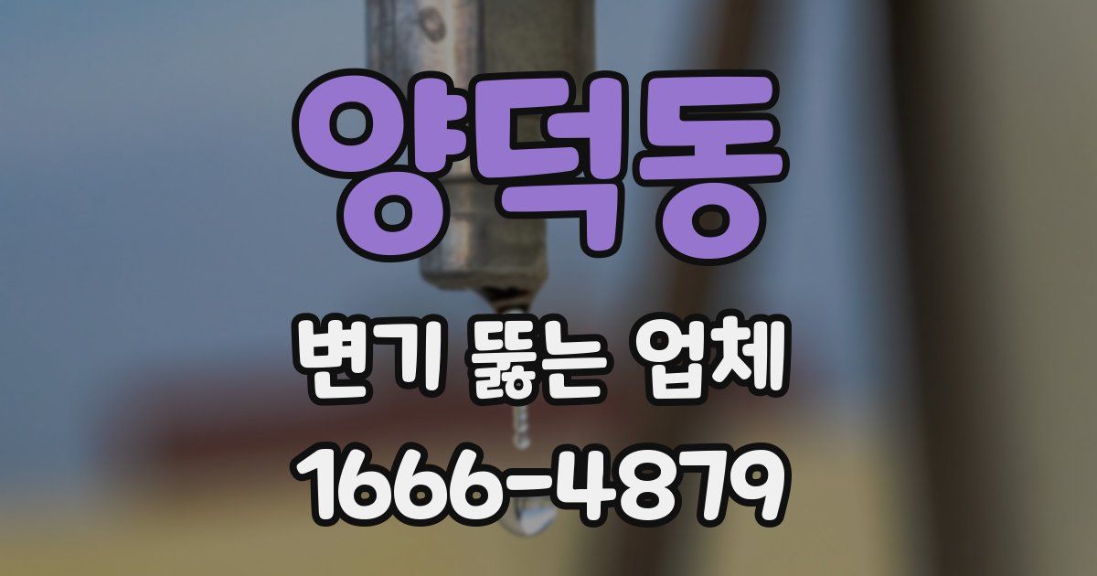 양덕동 변기 뚫는 업체