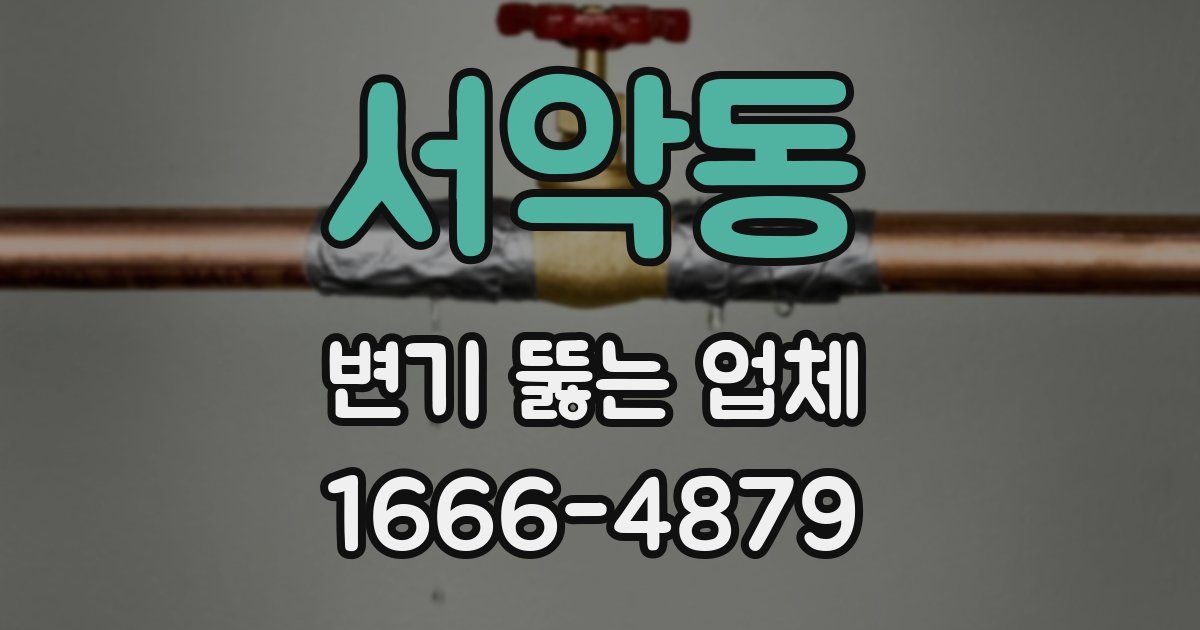 서악동 변기 뚫는 업체