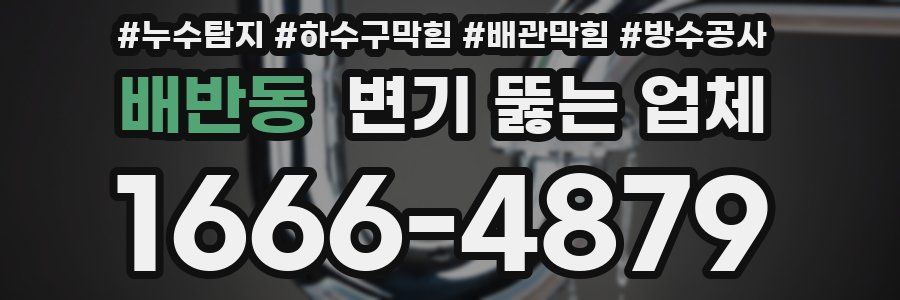 배반동 변기 뚫는 업체