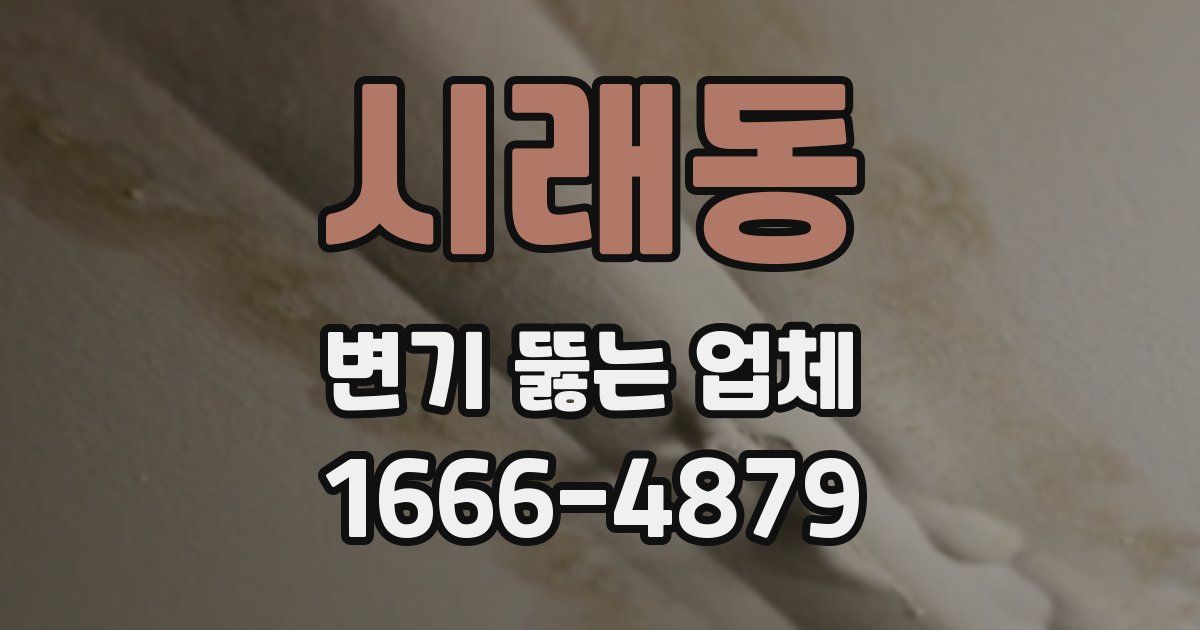 시래동 변기 뚫는 업체