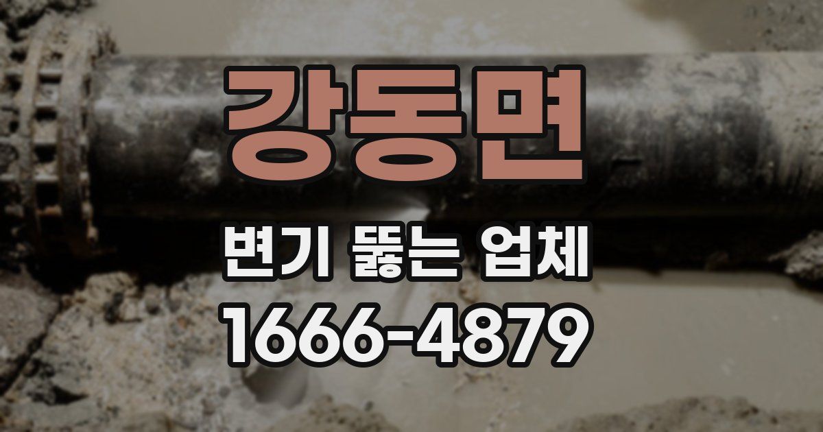 강동면 변기 뚫는 업체