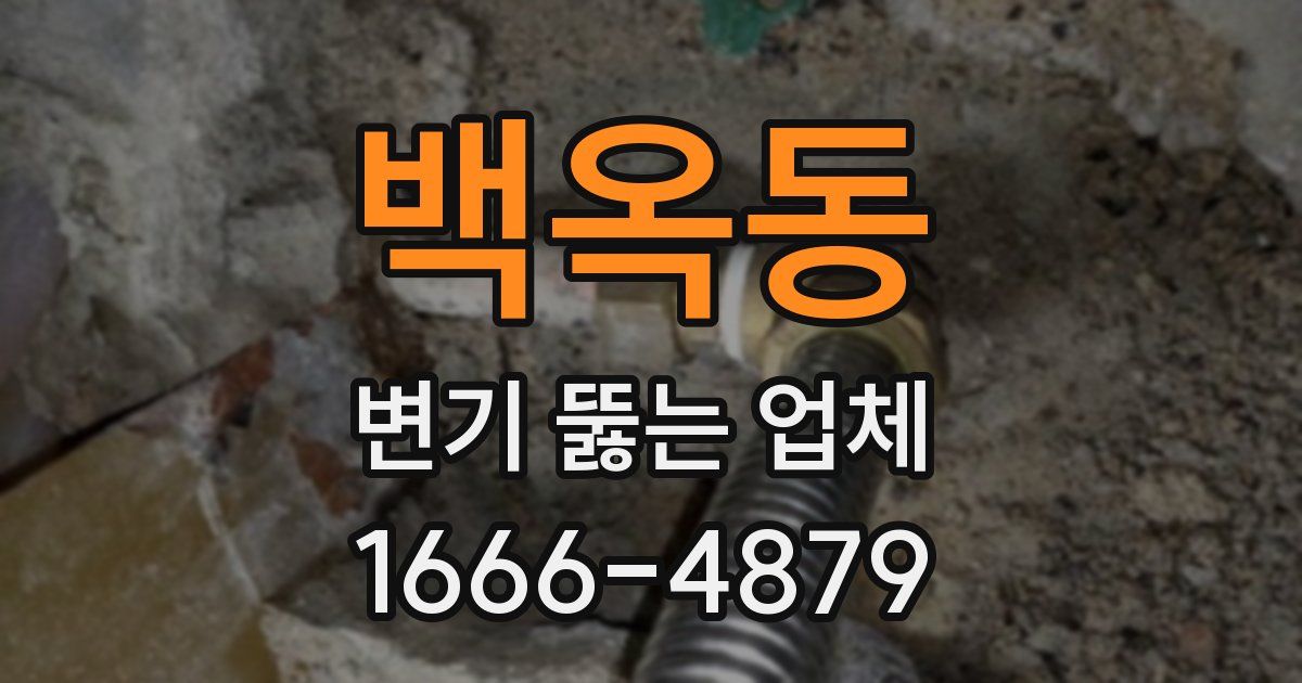 백옥동 변기 뚫는 업체