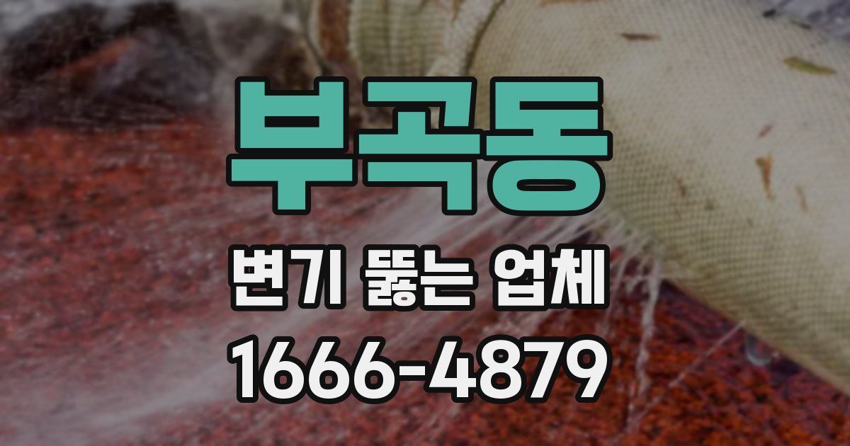 부곡동 변기 뚫는 업체