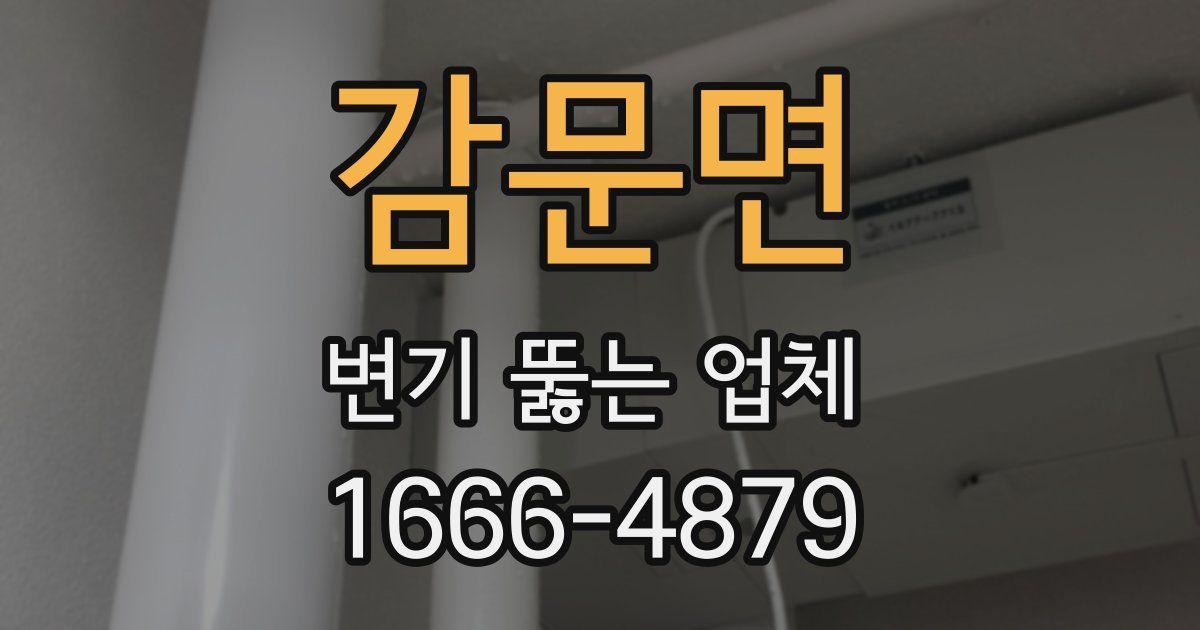 감문면 변기 뚫는 업체