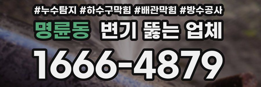 명륜동 변기 뚫는 업체