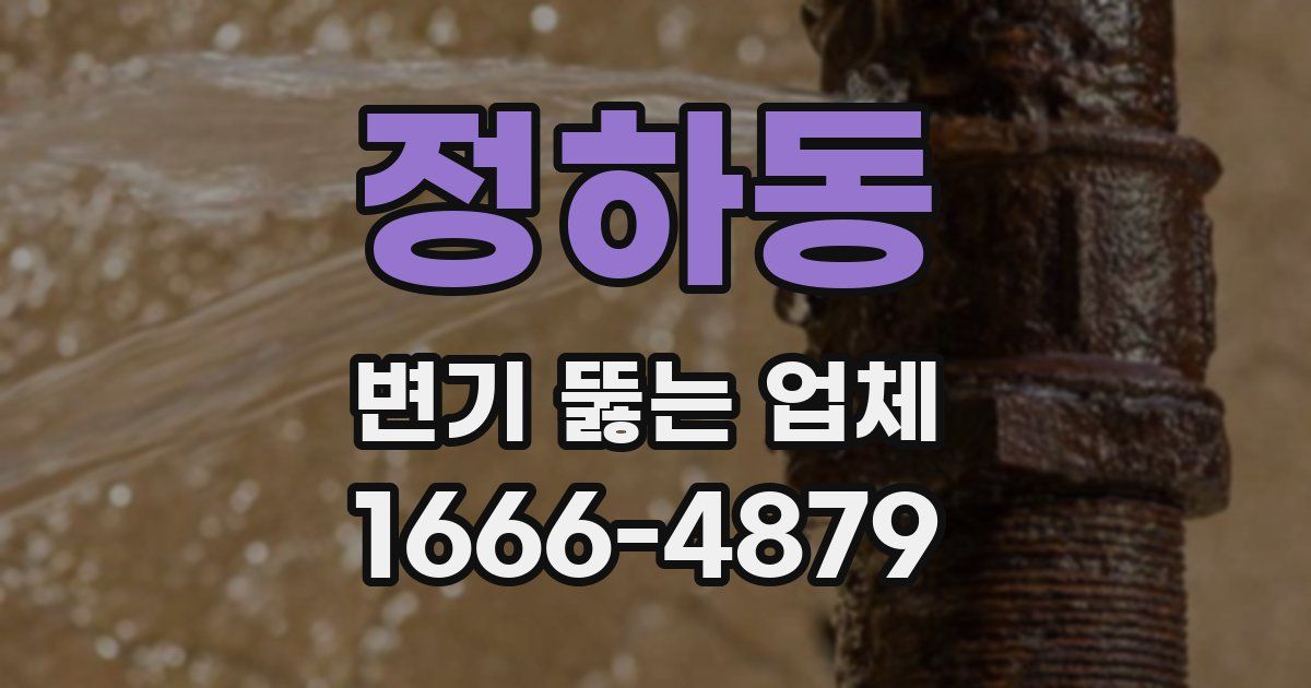 정하동 변기 뚫는 업체