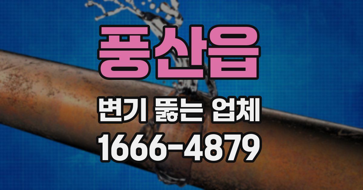 풍산읍 변기 뚫는 업체