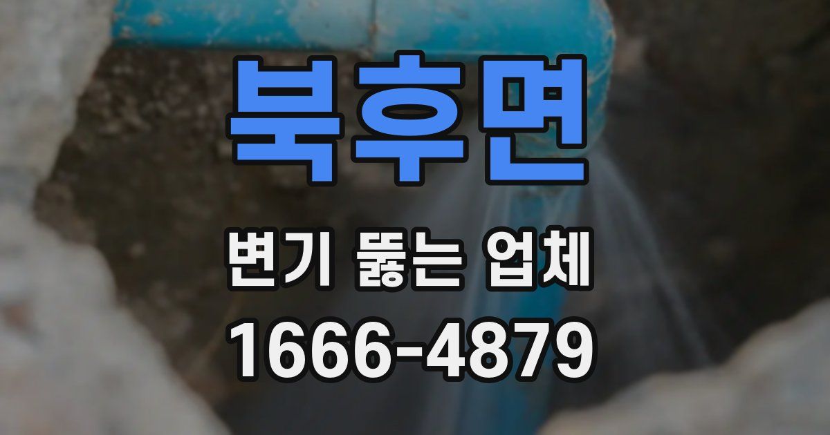 북후면 변기 뚫는 업체