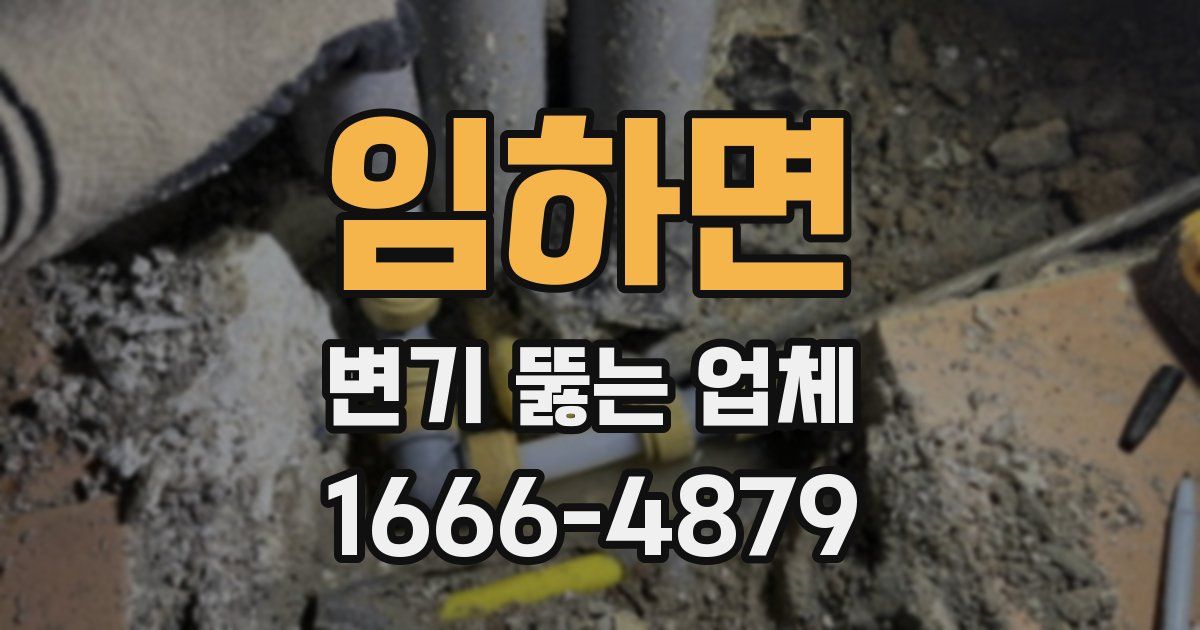 임하면 변기 뚫는 업체
