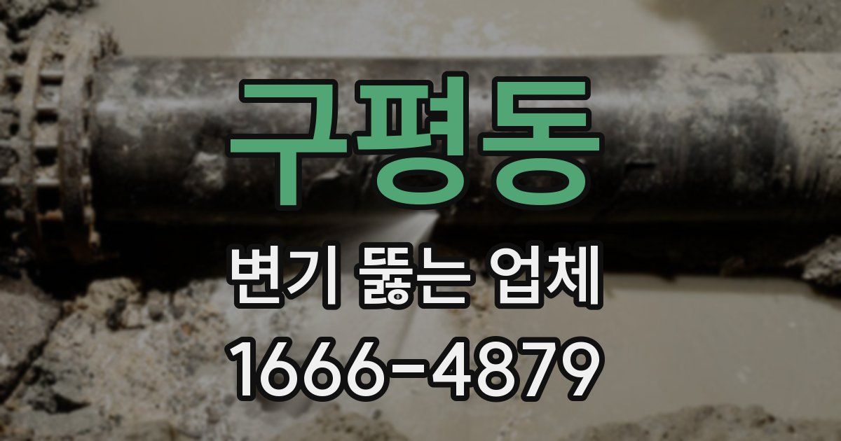 구평동 변기 뚫는 업체