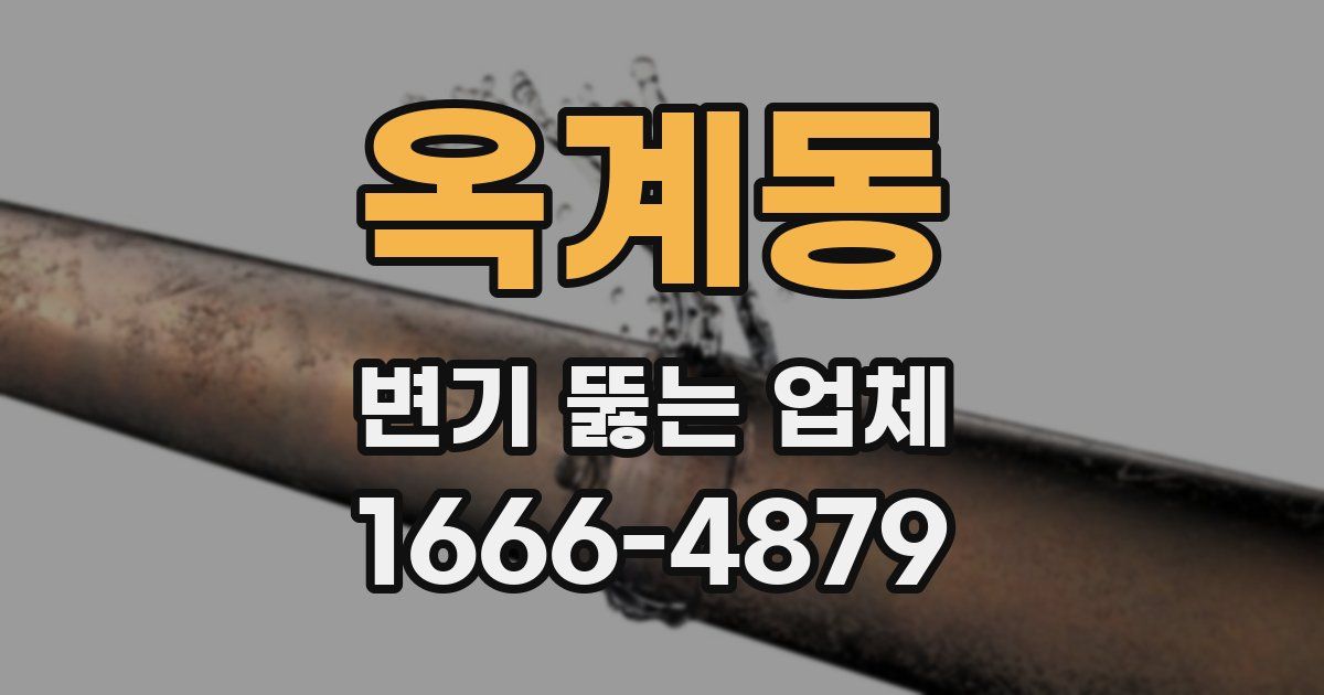 옥계동 변기 뚫는 업체